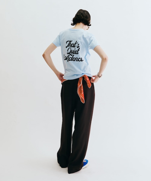 URBAN RESEARCH(アーバンリサーチ)の「Teya Flock Letter T-shirts(Tシャツ/カットソー・レディース・SAX/RED/BROWN・S/L)」の17枚目の写真
