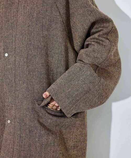 ADAM ET ROPE'(アダムエロペ)の「ライトツイードカバーオール(カバーオール・レディース・ブラウン・36/38)」の18枚目の写真
