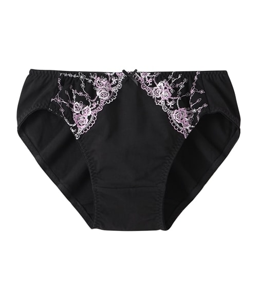 お値下げ❣ 新品未使用 ブラックレースのクローシェ dショッピング |ミリューレースオープンクロッチショーツ ブラック 黒