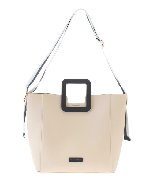 【MERCURYDUO】バイカラーデザイントートバッグ