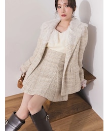 MERCURYDUO | 【セットアップ着用可】バックZIPミニスカパン(スカート)