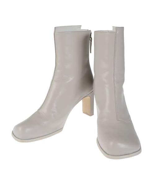 UN3D.（アンスリード）の「ROUND TOE SHORT BOOTS（ブーツ・レディース・グレー/ベージュ/ブラック・37/36/38）」の4枚目の写真