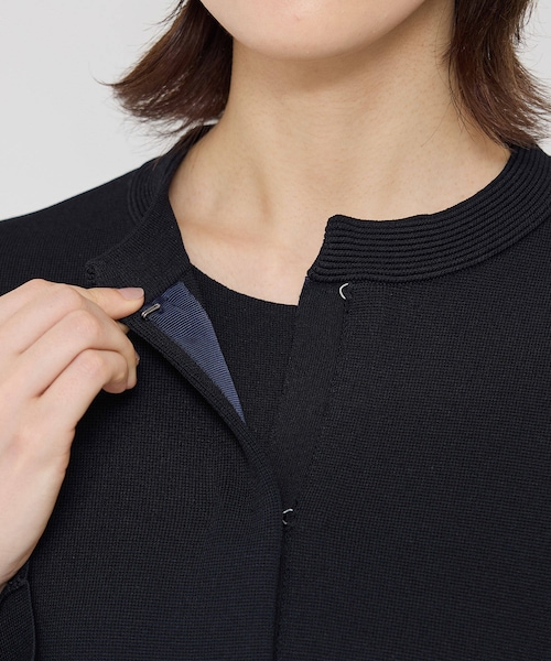 ROPE'（ロペ）の「ニットジャケット/イージーケア（ノーカラージャケット・レディース・オフホワイト/ネイビー・36/38）」の22枚目の写真