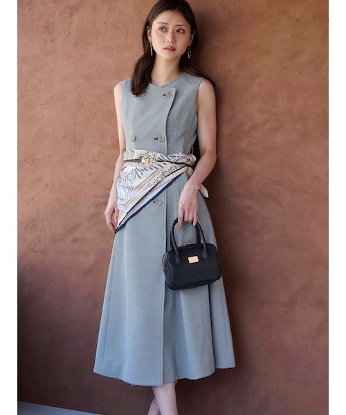 MERCURYDUO（マーキュリーデュオ）の「ベルテッドジレワンピース（ワンピース・レディース・ブラウン/ライトミックス・S/M）」の9枚目の写真