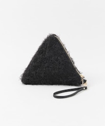 RODE SKO | LILY トライアングルフェイクファーバッグ(クラッチバッグ)