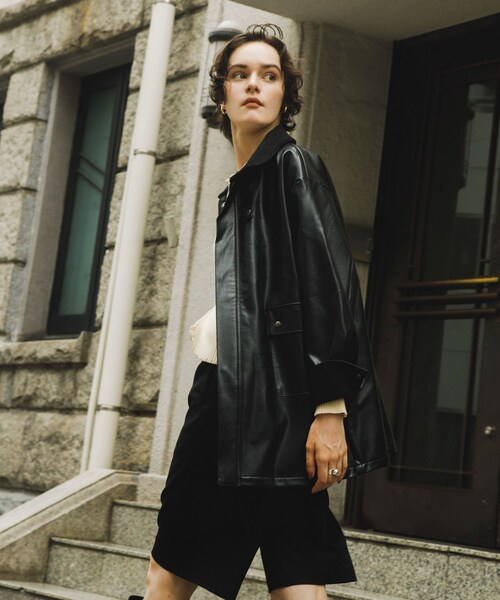 SENSE OF PLACE by URBAN RESEARCH（センスオブプレイスバイアーバンリサーチ）の「FLハンティングジャケット（テーラードジャケット・レディース・BLACK/BEIGE/BROWN・one）」の12枚目の写真