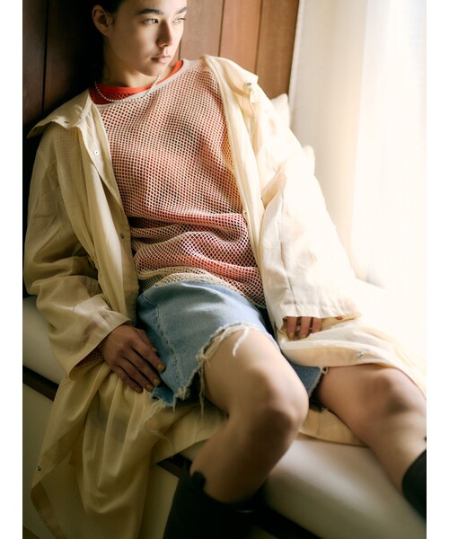 Ungrid（アングリッド）の「クラッシュデザインデニムハーフパンツ（デニムパンツ・レディース・ブラック/ブルー・S/M/L）」の17枚目の写真