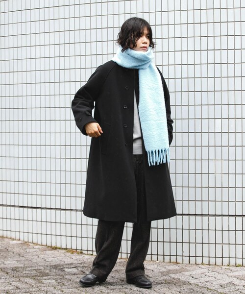 URBAN RESEARCH DOORS(アーバンリサーチドアーズ)の「ボリュームマフラー(マフラー・メンズ・CHARCOAL/L.BLUE・-)」の16枚目の写真