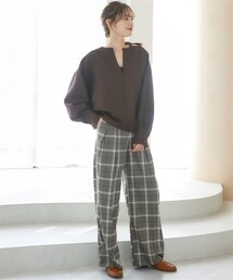 miclat | 大きいサイズ　キーネックプルオーバー　miclat(Tシャツ/カットソー)