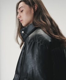 【ACT_31 Kuram】《AVIREX for ADAM ET ROPE'》LEATHER DOWN JACKET