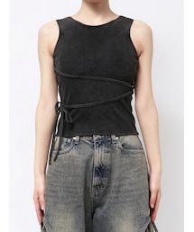 EMODA | クロスフィットリボントップ(Tシャツ/カットソー)