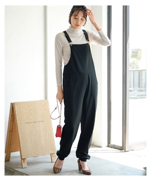 nissen（ニッセン）の「大きいサイズカットソーオールインワン（オールインワン・サロペット・レディース・杢グレー/黒/キャラメルブラウン・L/LL/3L/4L/5L/6L/8L/10L）」の6枚目の写真