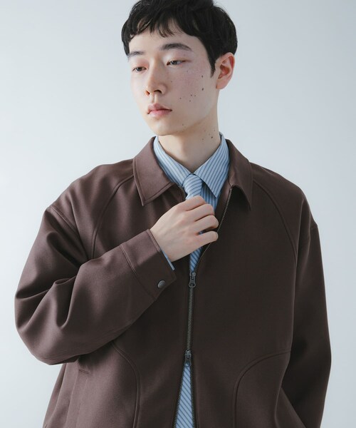 SENSE OF PLACE by URBAN RESEARCH(センスオブプレイスバイアーバンリサーチ)の「『撥水/防花粉』SKINProofジップブルゾン(ブルゾン・メンズ・BLACK/BROWN/BLUE GRAY・M/L)」の21枚目の写真