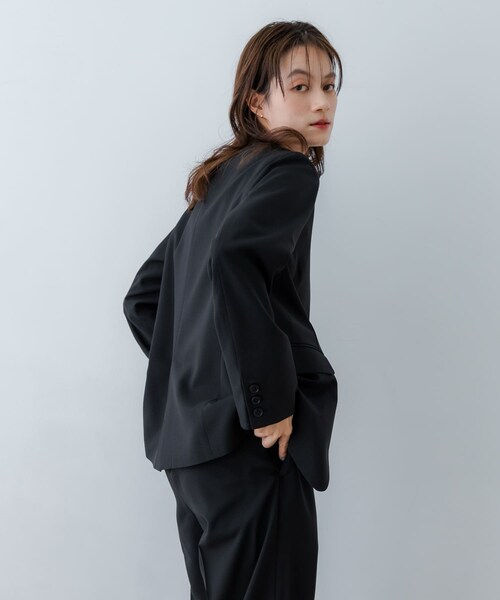 URBAN RESEARCH（アーバンリサーチ）の「『2サイズ展開』ノーカラージャケット（ノーカラージャケット・レディース・BEIGE/BLACK/NAVY・36/38）」の14枚目の写真