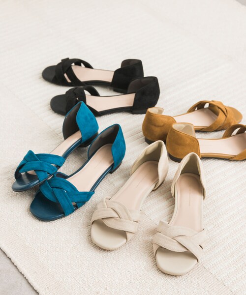 URBAN RESEARCH DOORS（アーバンリサーチドアーズ）の「『一部WEB限定カラー』セパレートフラットサンダル（サンダル・レディース・L.BEIGE/BLACK/CAMEL/BLUE・36/37/38）」の22枚目の写真