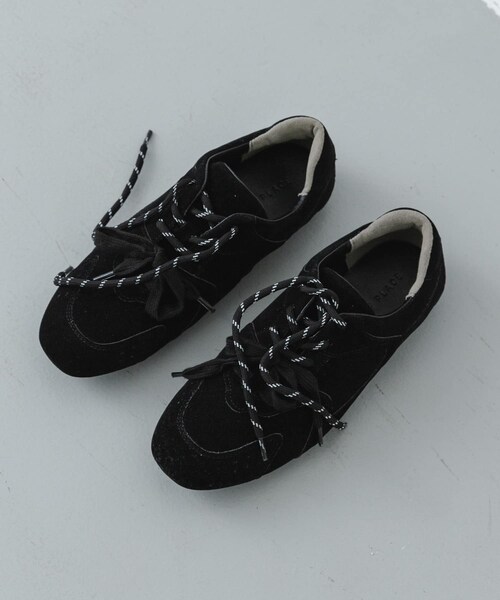 SENSE OF PLACE by URBAN RESEARCH（センスオブプレイスバイアーバンリサーチ）の「ツインコードフラットスニーカー（スニーカー・レディース・BLACK/BEIGE/PINK・S/M/L）」の6枚目の写真