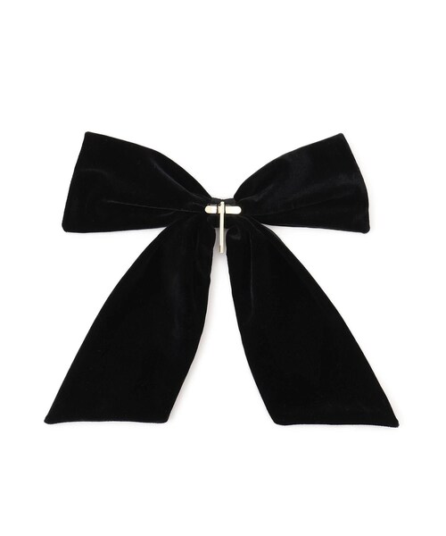 VIS（ビス）の「【新色追加】ビックベロアリボンヘアカフ（バレッタ/ヘアクリップ・レディース・ブラック/ダークブラウン・F）」の6枚目の写真