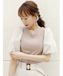 dazzlin | スリーブアソートカットトップス(Tシャツ/カットソー)