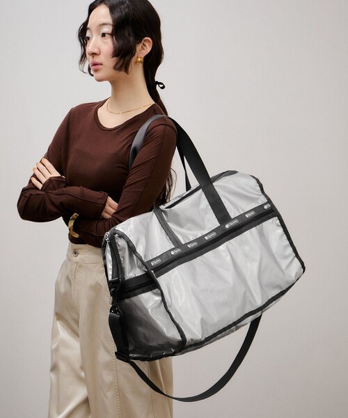ADAM ET ROPE'(アダムエロペ)の「【LeSportsac for ADAM ET ROPE'】Exclusive Deluxe LG Weekender(ボストンバッグ・レディース・シルバー・F)」の9枚目の写真