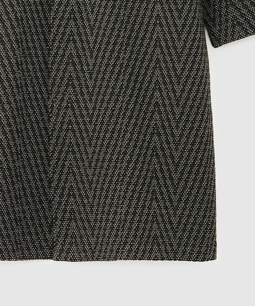 ROPE'（ロペ）の「【COOHEM】HERRINGBONE TWEED COAT(コーヘン/ヘリンボーンツイードコート)（ノーカラージャケット・レディース・ブラック系/グレー・F）」の10枚目の写真