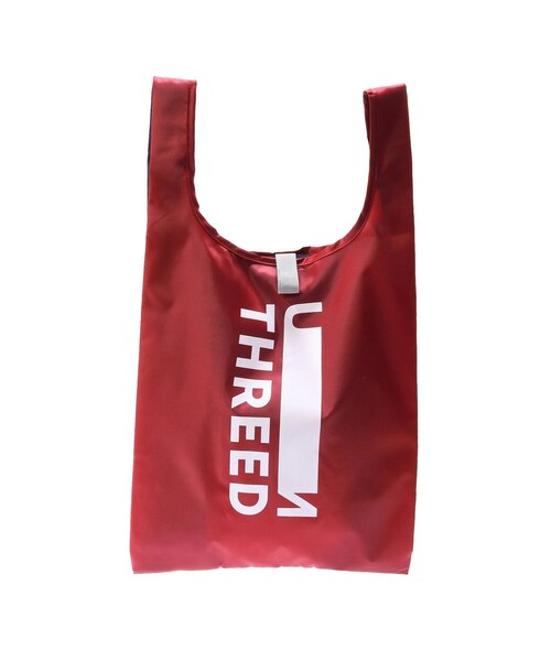 UN3D.(アンスリード)の「BI-COLOR ECO-BAG M(エコバッグ/サブバッグ・レディース・レッド/ライム/ブルー・F)」の4枚目の写真