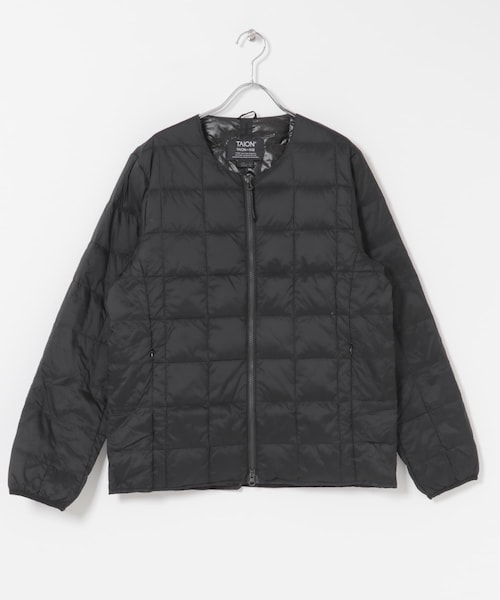 TAION　CREW NECK W-ZIP DOWN JACKET