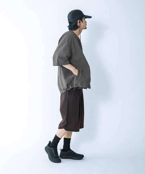 EKAL(エカル)の「『撥水/UVカット/UR TECH』ナイロンタッサーベースボールシャツ(シャツ/ブラウス・メンズ・ネイビー/グラファイト/イエロー・M/L)」の10枚目の写真