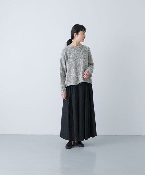 かぐれ（カグレ）の「コットンタックスカート（スカート・レディース・LIGHT GRAY/CHARCOAL/BLACK・Free）」の9枚目の写真