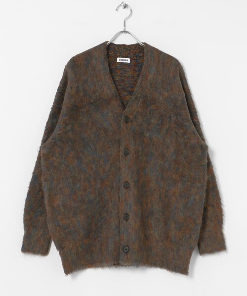 THE GOODLAND MARKET（ザグッドランドマーケット）の「米富繊維　KOUHEN SHAGGY DOG CARDIGAN-1（カーディガン/ボレロ・レディース・12GRAY/44BROWN・FREE）」の11枚目の写真