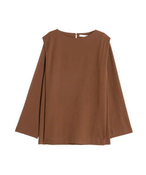 ELENDEEK（エレンディーク）の「SHOULDER TUCK CS（Tシャツ/カットソー・レディース・オフホワイト/ブラック/ブラウン・F）」の9枚目の写真