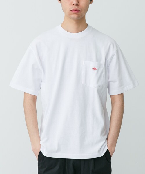 URBAN RESEARCH DOORS(アーバンリサーチドアーズ)の「DANTON POCKET T-SHIRTS(Tシャツ/カットソー・メンズ・WHITE/COAL GREY/H.WHITE/ORANGE/DEEP SAX・M/L/XL)」の6枚目の写真