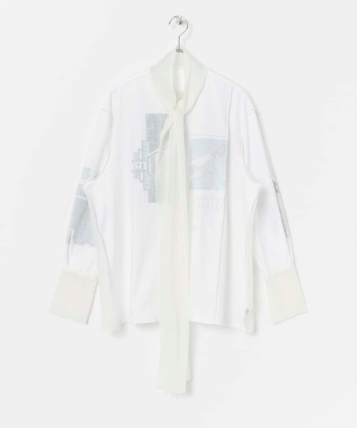 THE GOODLAND MARKET（ザグッドランドマーケット）の「SREU　リバーシブルタイカラーブラウス（シャツ/ブラウス・レディース・BLACK2/WHITE/BLACK・M）」の5枚目の写真