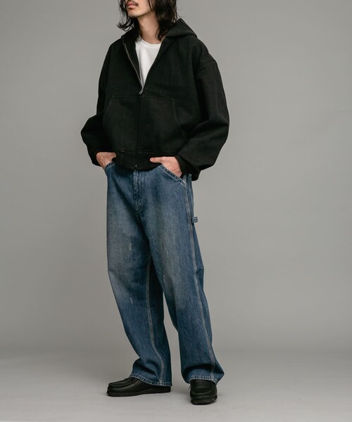 URBAN RESEARCH Sonny Label（アーバンリサーチサニーレーベル）の「ダックフーデッドショートブルゾン（ブルゾン・メンズ・キャメル/ブラック・M/L）」の16枚目の写真