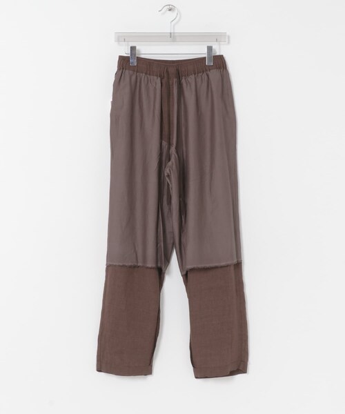 URBAN RESEARCH(アーバンリサーチ)の「YLEVE LINEN POPLIN PANTS(その他パンツ・メンズ・011 SUMI/050 BROWN・3/4)」の15枚目の写真
