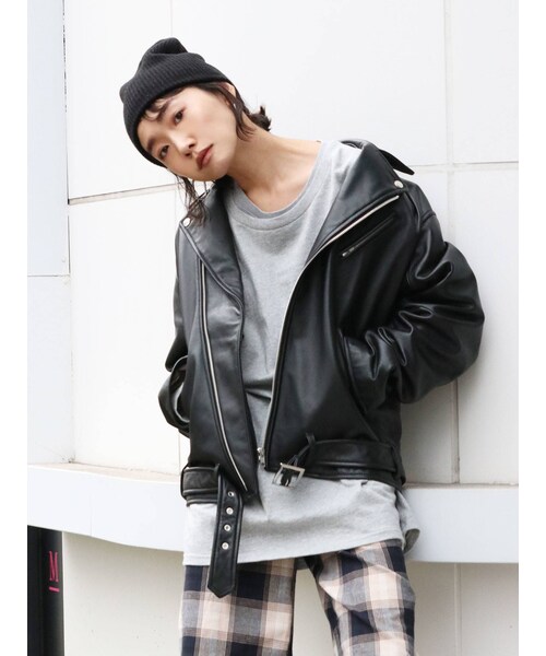 Ungrid（アングリッド）の「リアルレザールーズライダース（テーラード  