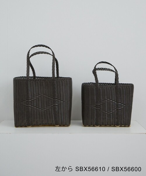 ADAM ET ROPE'（アダムエロペ）の「【J'aDoRe・一部店舗限定】【PALOROSA（パロロサ）】BASKET BASIC SMALL（トートバッグ・レディース・ダークブラウン/ピンク・F）」の20枚目の写真
