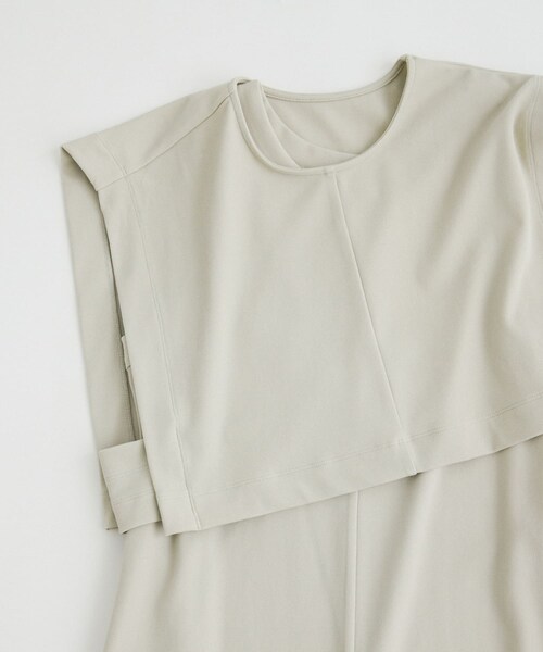 LAATO（ラート）の「layered one piece（ワンピース・レディース・インク/スチール/クリーム・FREE）」の9枚目の写真