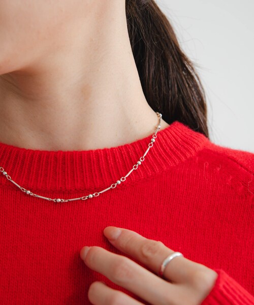 URBAN RESEARCH（アーバンリサーチ）の「PHILIPPE AUDIBERT　Garnet necklace（ネックレス・レディース・SILVER・-）」の3枚目の写真