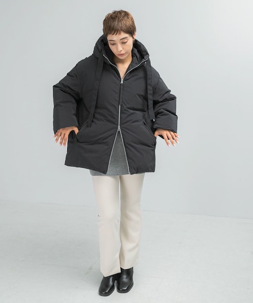 URBAN RESEARCH ROSSO（アーバンリサーチロッソ）の「upper hights　Bern（ブルゾン・レディース・BLACK/IVORY・1）」の10枚目の写真