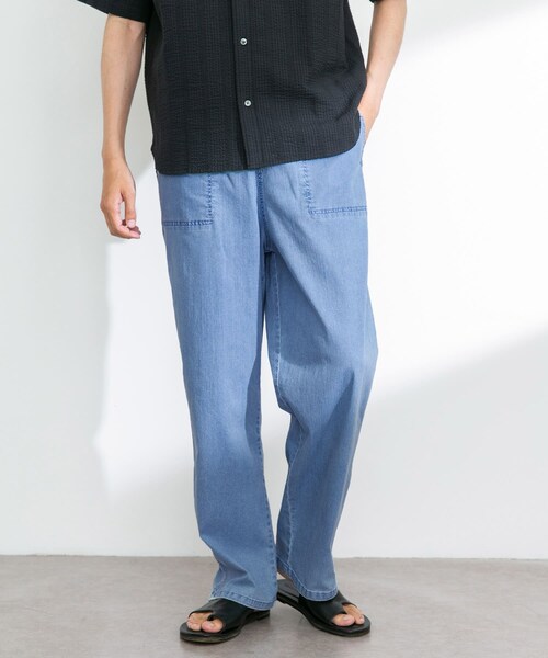 URBAN RESEARCH Sonny Label（アーバンリサーチサニーレーベル）の「接触冷感デニムイージーパンツ（デニムパンツ・メンズ・インディゴ/ライトインディゴ・M/L）」の18枚目の写真