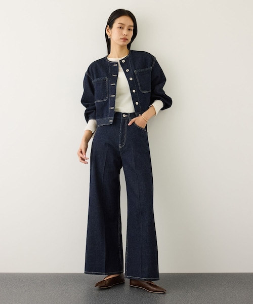 ROPE'（ロペ）の「コットンシアーロングスリーブカットソー/イージーケア（Tシャツ/カットソー・レディース・ブラック/ホワイト/ブラウン・F）」の12枚目の写真