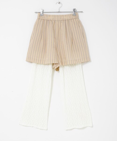 THE GOODLAND MARKET（ザグッドランドマーケット）の「cwtch　LAYERED EASYPANTS（その他パンツ・レディース・MINT/ORANGE・Free）」の2枚目の写真