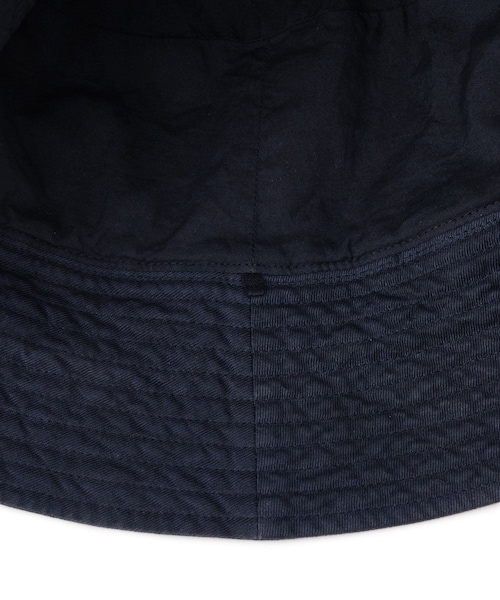ADAM ET ROPE'（アダムエロペ）の「【AURALEE(オーラリー)】GARMENT-DYED FINX CHINO BUCKET HAT MADE BY KIJIMA TAKAYUKI（ハット・レディース・ホワイト/キナリ/ネイビー・F）」の12枚目の写真