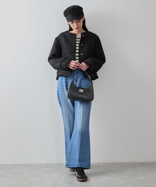 VIS(ビス)の「ツイルマリンキャスケット(キャスケット・レディース・ブラック・F)」の3枚目の写真