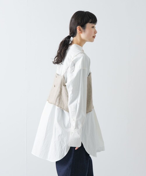 かぐれ（カグレ）の「セミウェットリネンキャミソール（その他トップス・レディース・NATURAL・Free）」の4枚目の写真