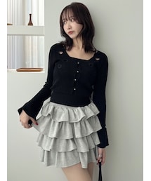 dazzlin | レイヤードライクハートカットアウトトップス(ニット/セーター)