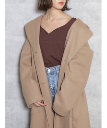 dazzlin | ハートネックボリュームスリーブトップス(ニット/セーター)