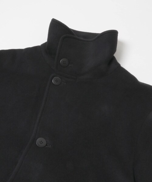 THE GOODLAND MARKET（ザグッドランドマーケット）の「cwtch　WOOL LONG COAT（ステンカラーコート・レディース・GREEN/BLACK/OAT・FREE）」の13枚目の写真