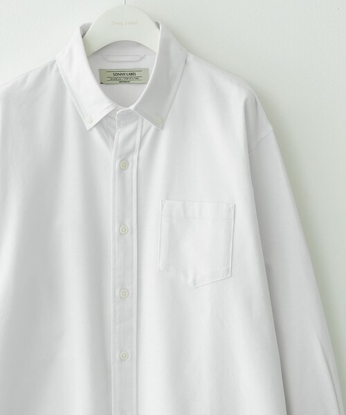 URBAN RESEARCH Sonny Label（アーバンリサーチサニーレーベル）の「抗菌オックスボタンダウン長袖シャツ（シャツ/ブラウス・メンズ・ホワイト/ネイビー/オフストライプ/ギンガムチェック/サックス/グレー・S/M/L/XL）」の13枚目の写真