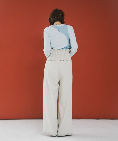 LAATO（ラート）の「wide easy trousers（その他パンツ・レディース・シャドウ/クリーム・Free/TALL）」の7枚目の写真